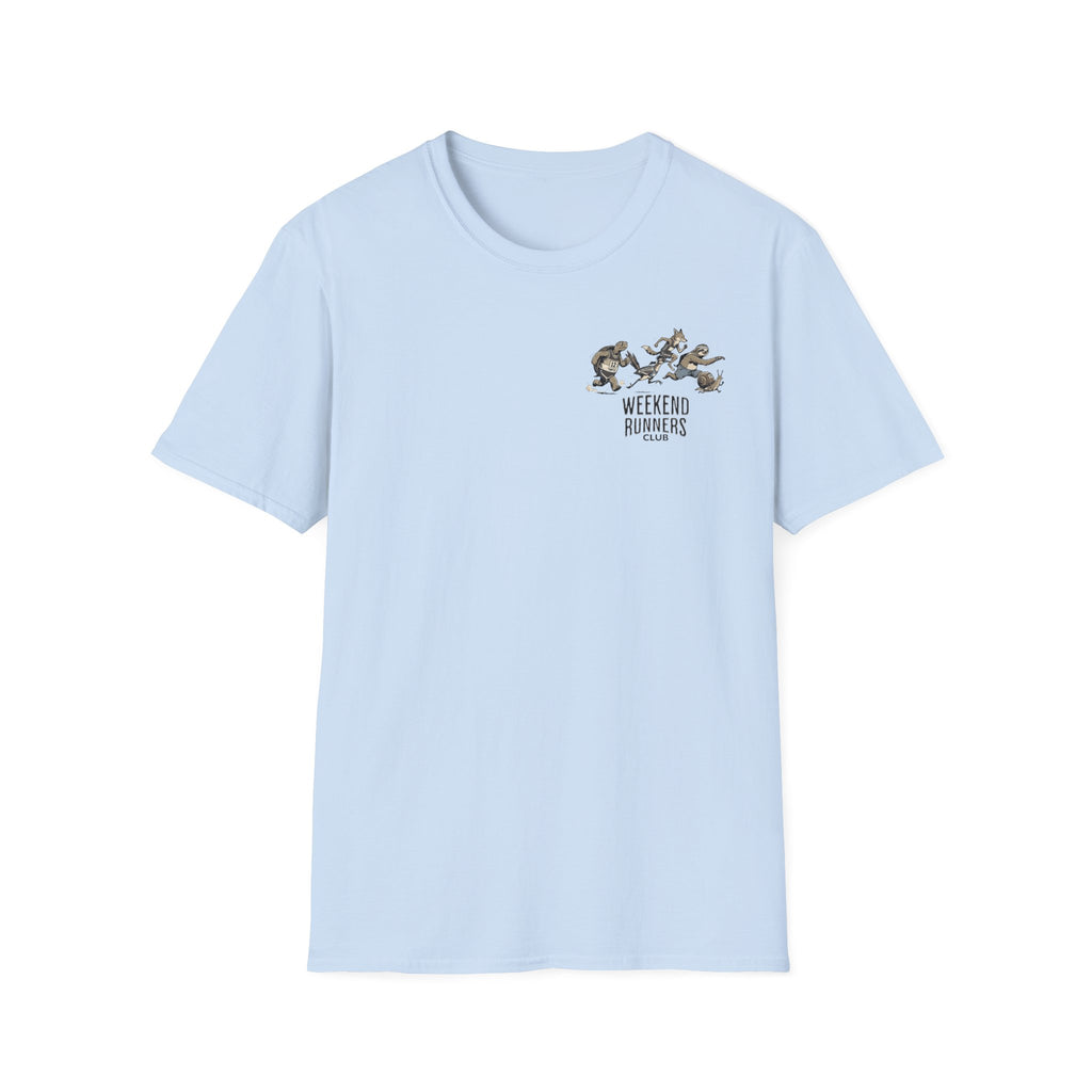 Weekend Runners Club T-Shirt — Cartoon Animals Running Styles