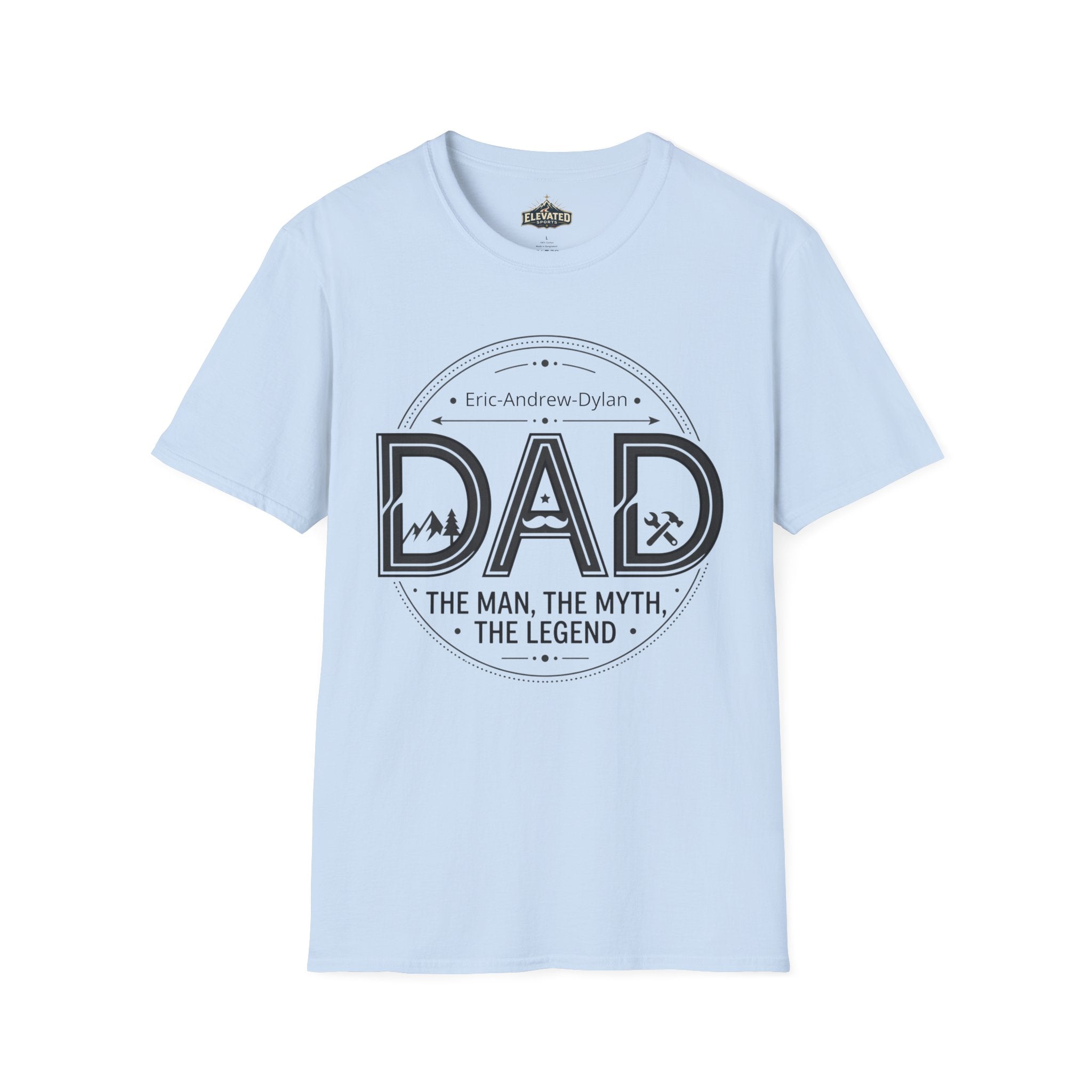 Father's Day Customizable T-Shirt — Add Kids' Names