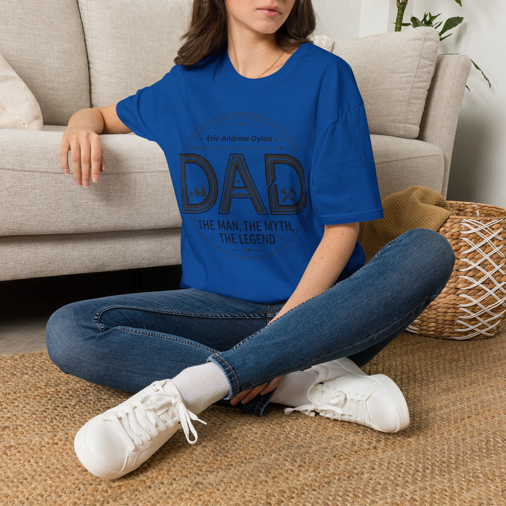 Father's Day Customizable T-Shirt — Add Kids' Names