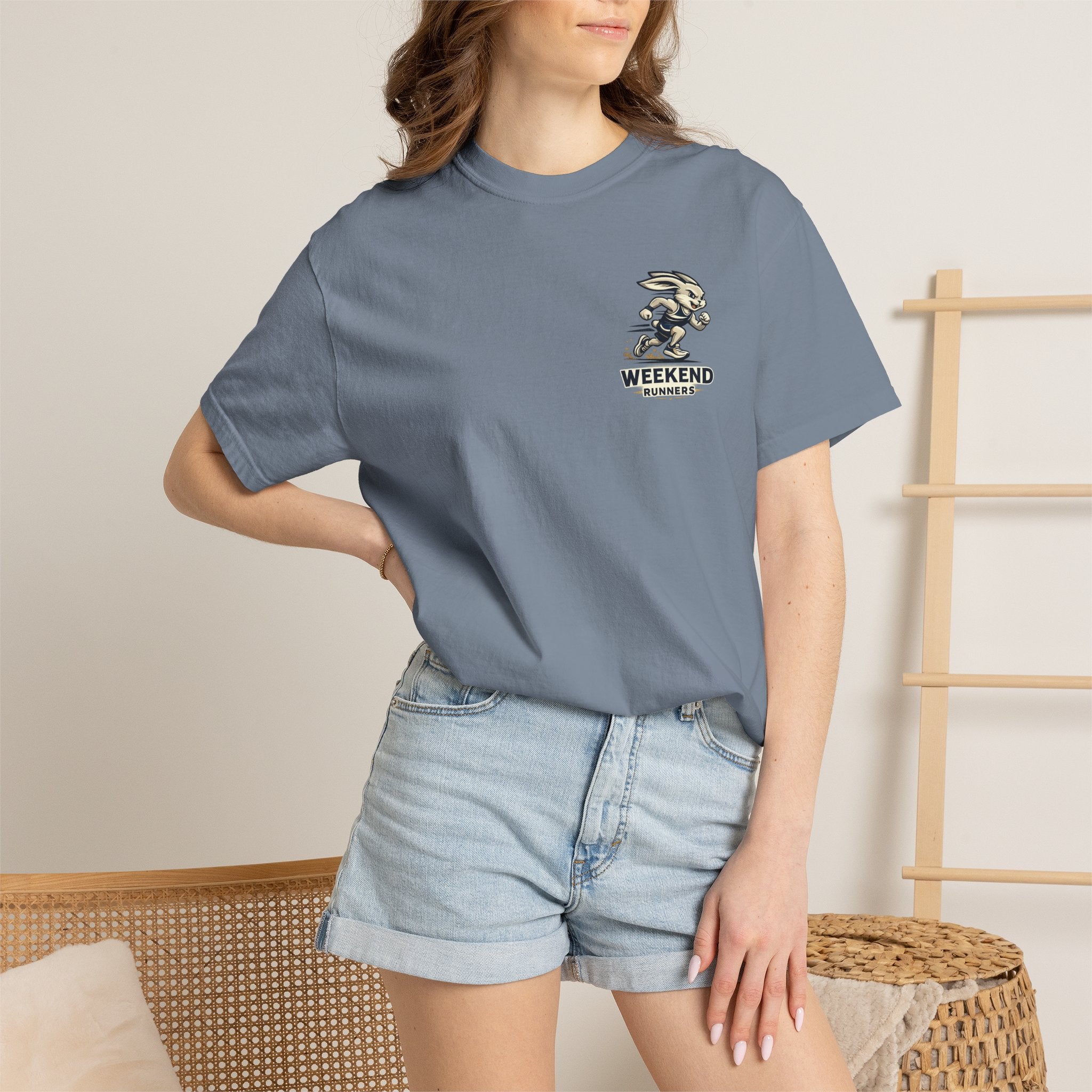 Weekend Vibes Rabbit T-Shirt — Retro Surf Bunny Graphic Tee