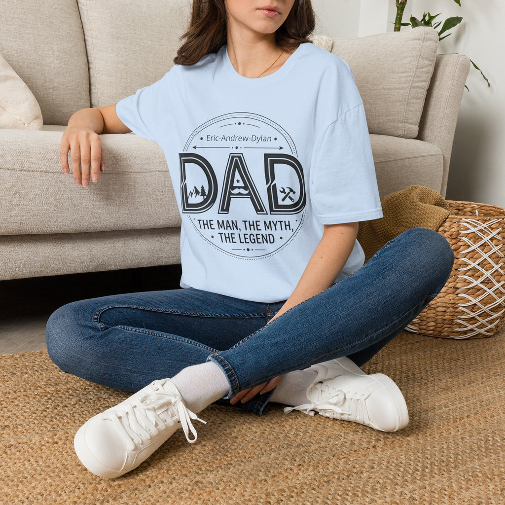 Father's Day Customizable T-Shirt — Add Kids' Names