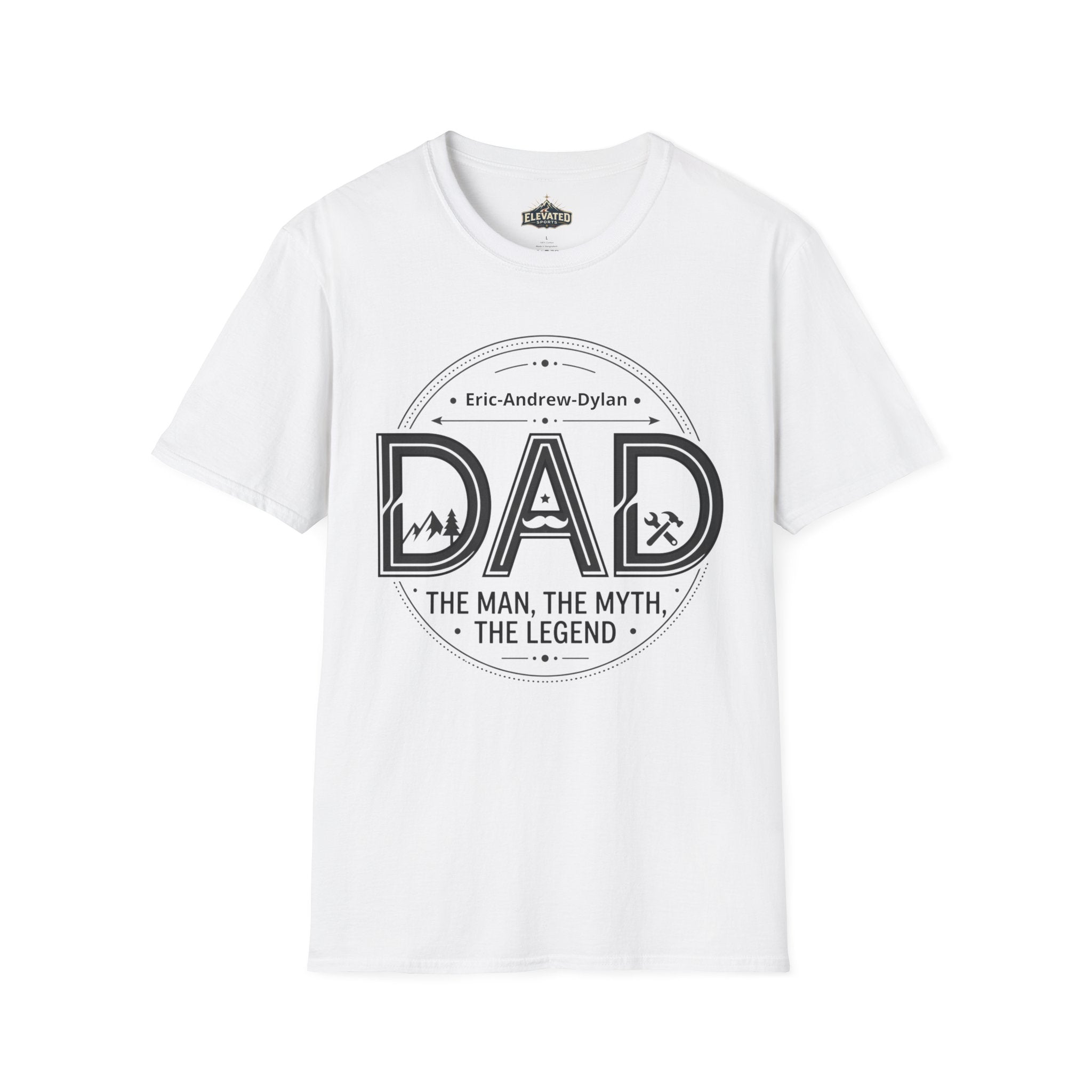 Father's Day Customizable T-Shirt — Add Kids' Names