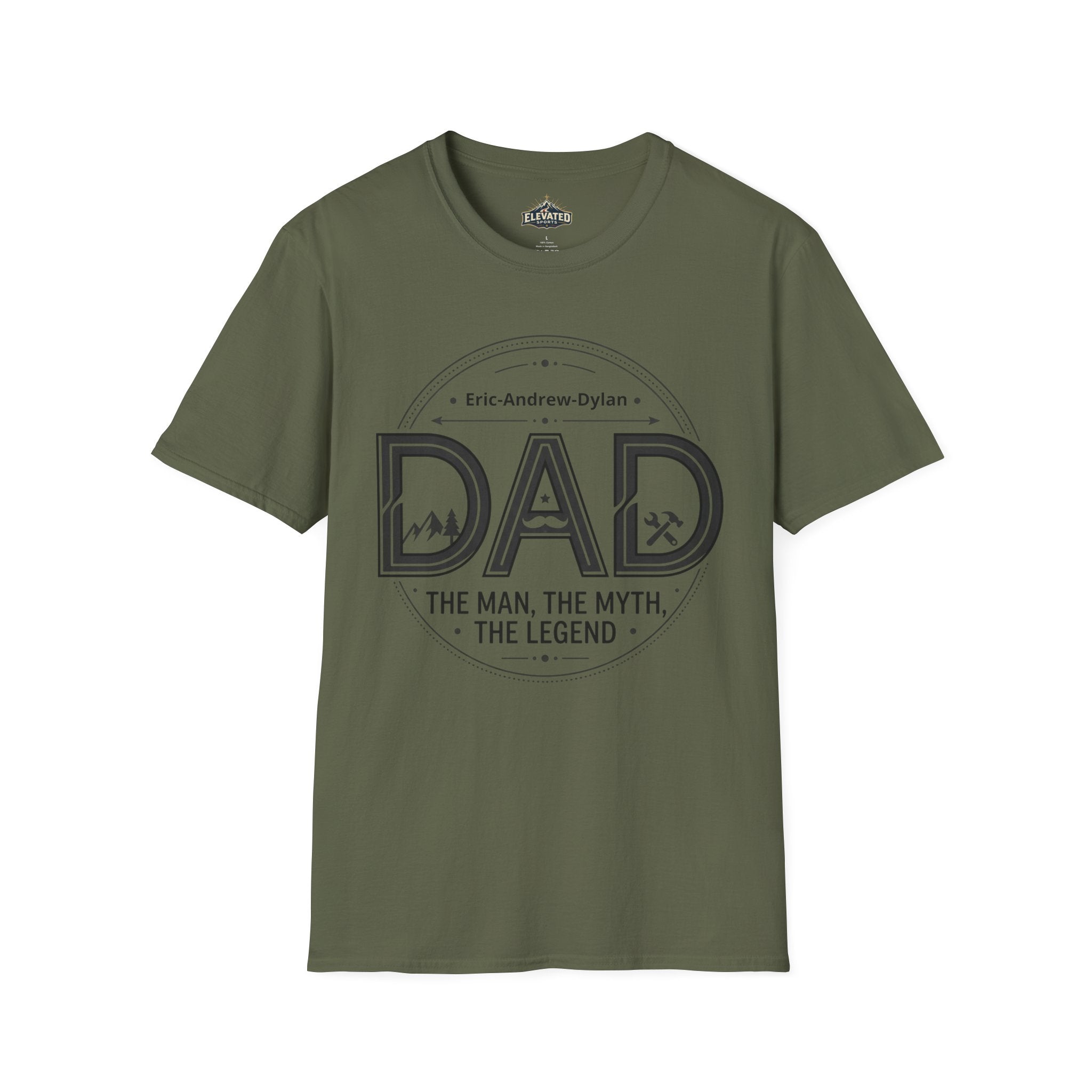 Father's Day Customizable T-Shirt — Add Kids' Names