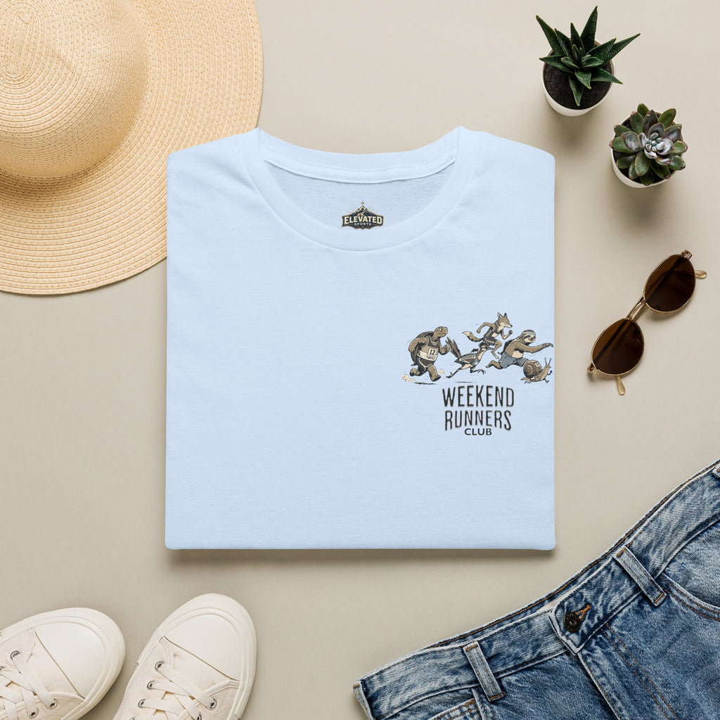 Weekend Runners Club T-Shirt — Cartoon Animals Running Styles