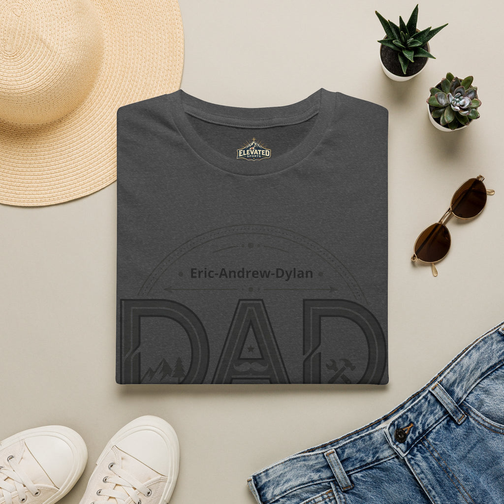 Father's Day Customizable T-Shirt — Add Kids' Names