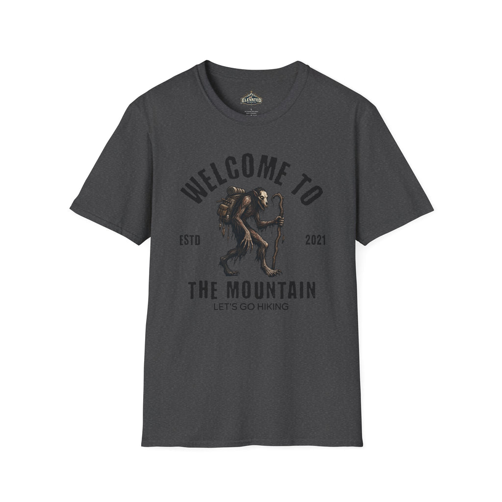 Welcome to the Mountain T-Shirt — Bigfoot/Sasquatch Graphic Tee (Est. 2021)