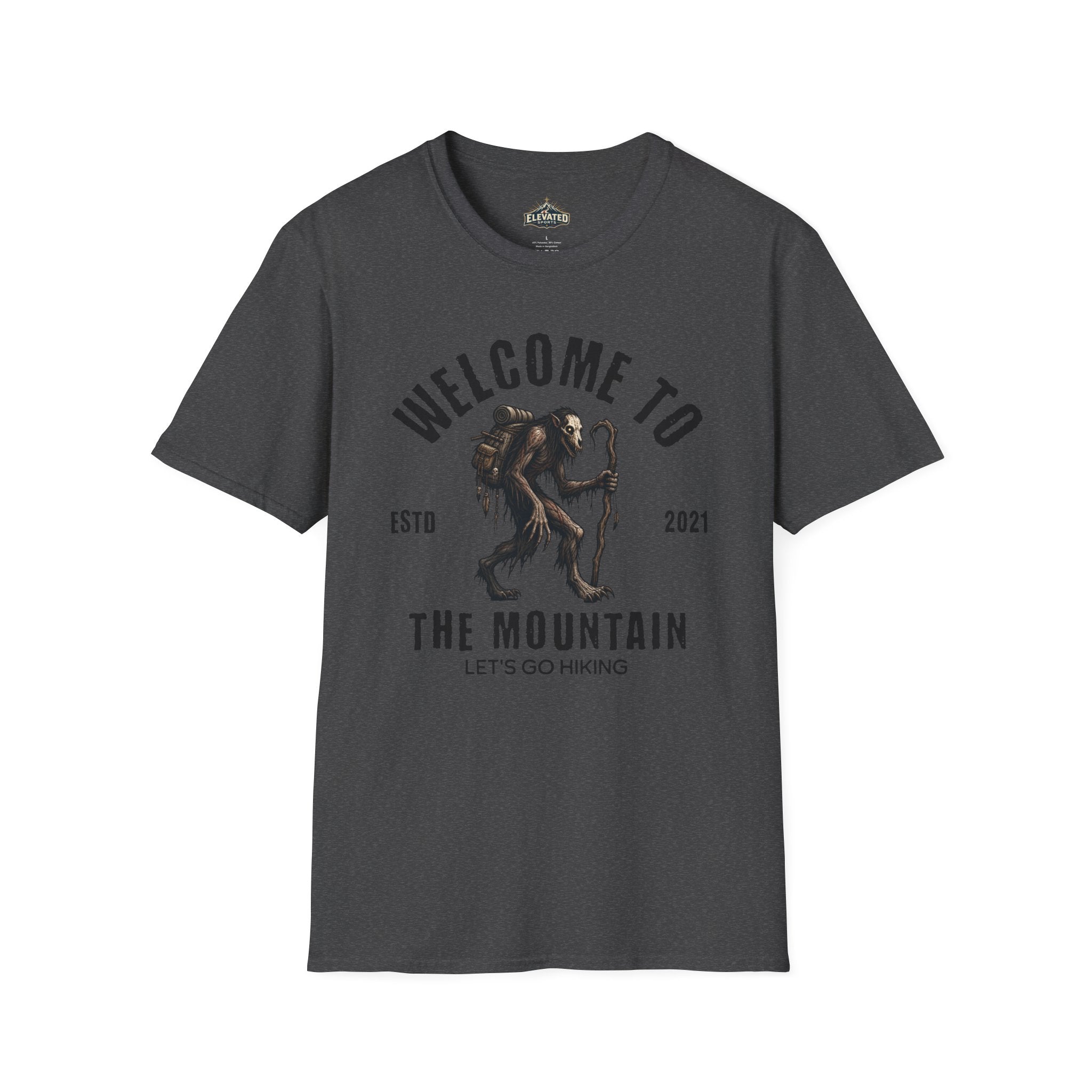 Welcome to the Mountain T-Shirt — Bigfoot/Sasquatch Graphic Tee (Est. 2021)