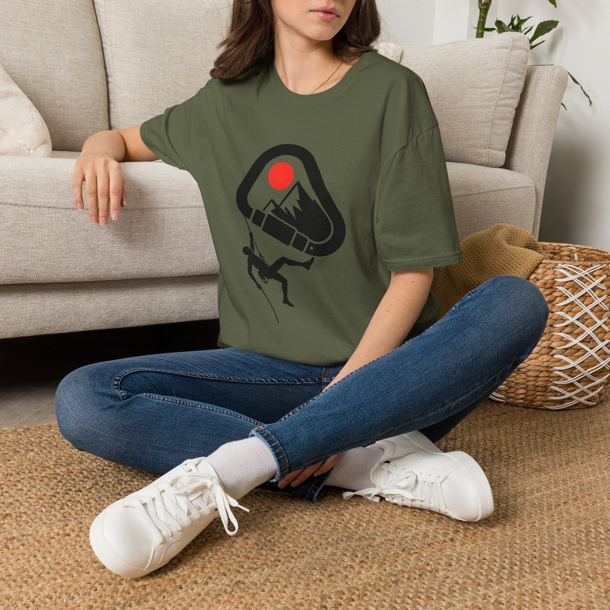 Carabiner Mountain T-Shirt | Hiking & Rock-Climbing Tee