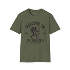 Welcome to the Mountain T-Shirt — Bigfoot/Sasquatch Graphic Tee (Est. 2021)