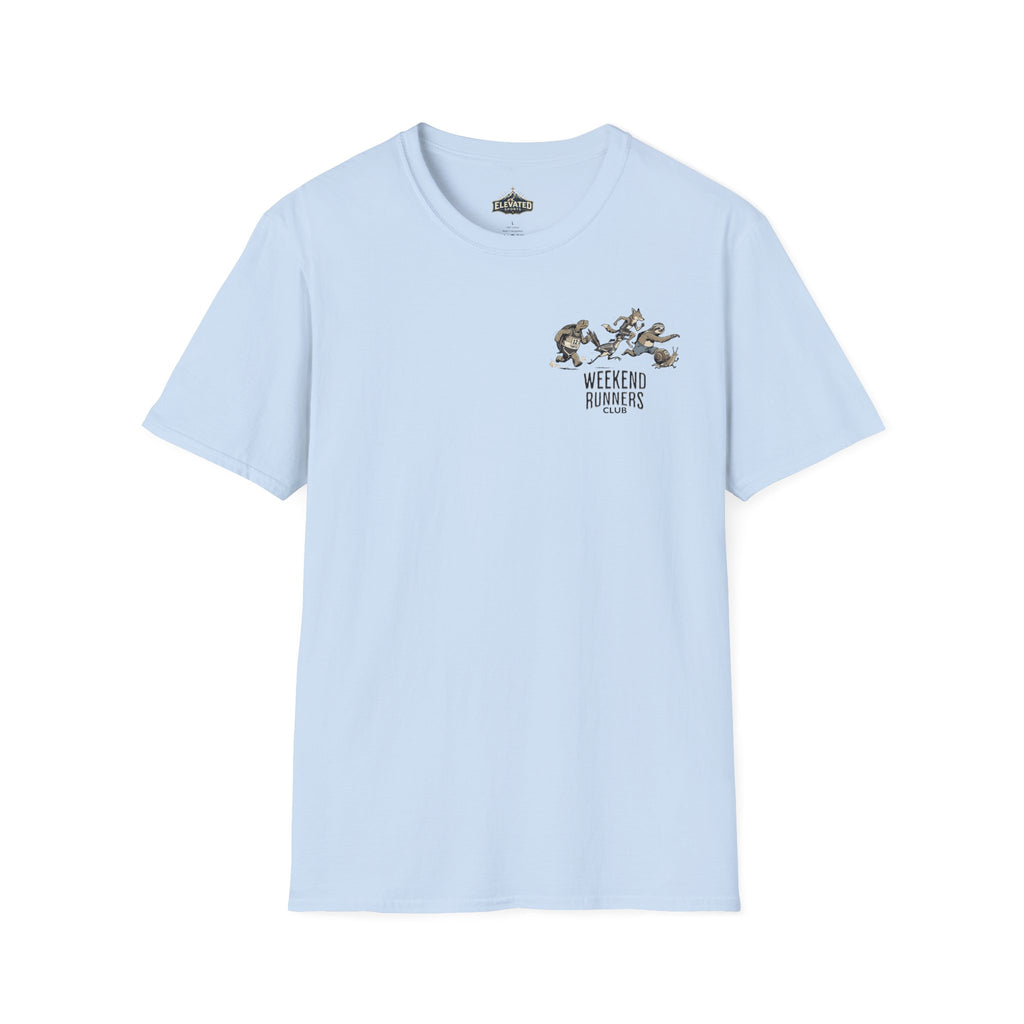 Weekend Runners Club T-Shirt — Cartoon Animals Running Styles