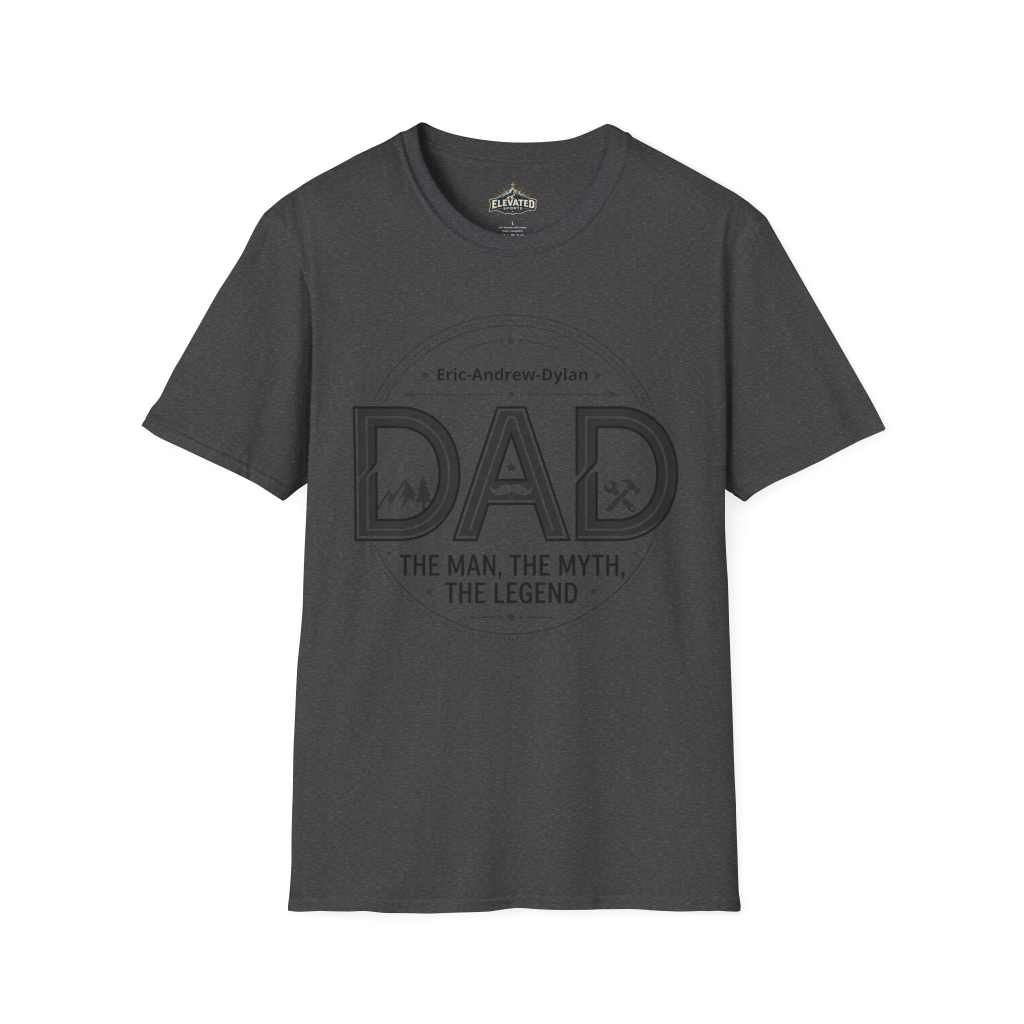 Father's Day Customizable T-Shirt — Add Kids' Names