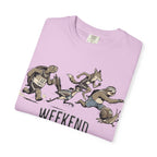 Funny Cartoon Animal Runner T-Shirt — Humorous Running Personality Tee