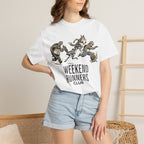 Funny Cartoon Animal Runner T-Shirt — Humorous Running Personality Tee