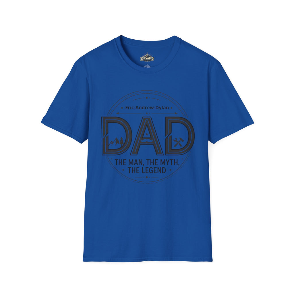Father's Day Customizable T-Shirt — Add Kids' Names