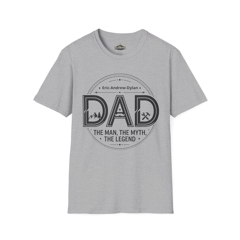 Father's Day Customizable T-Shirt — Add Kids' Names