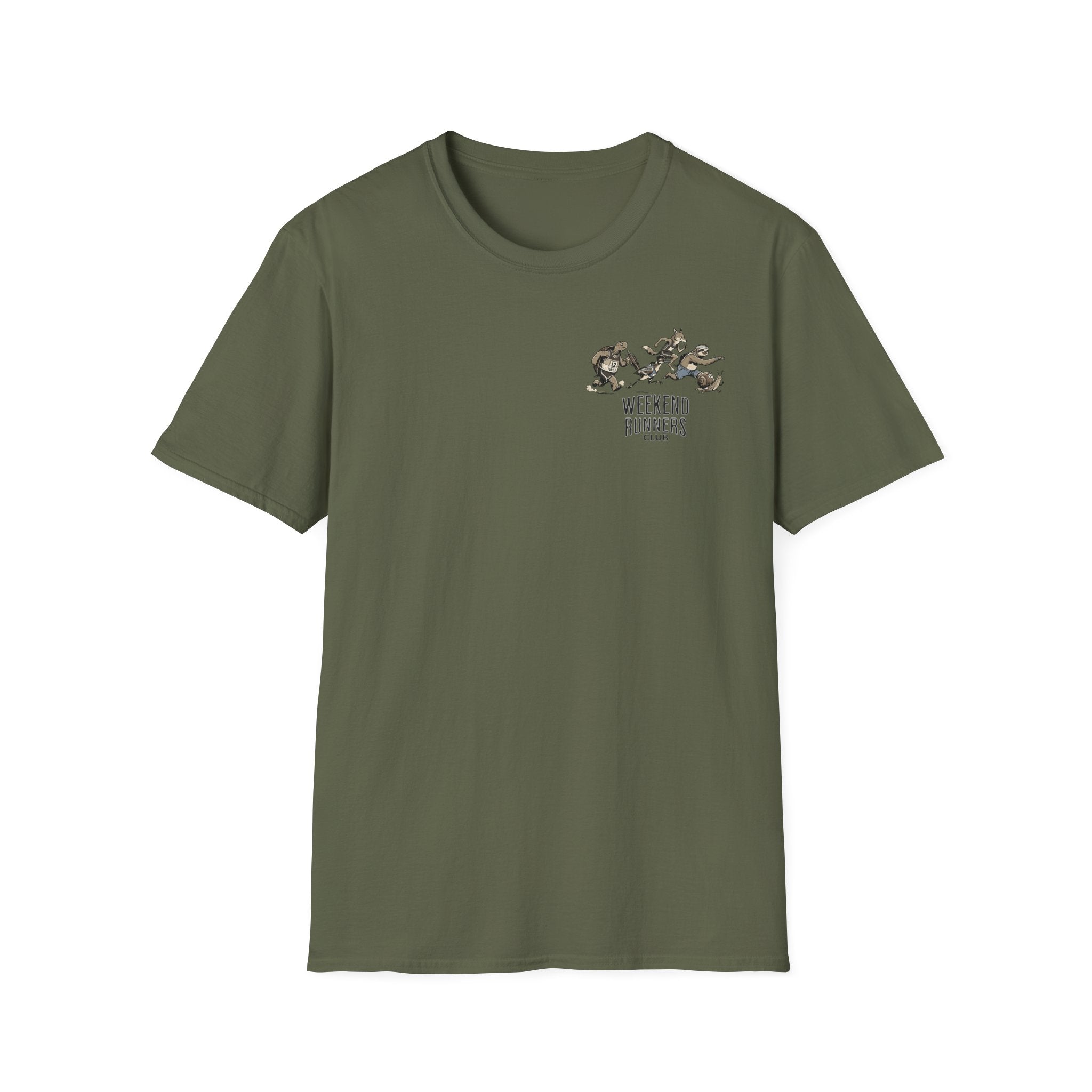 Weekend Runners Club T-Shirt — Cartoon Animals Running Styles