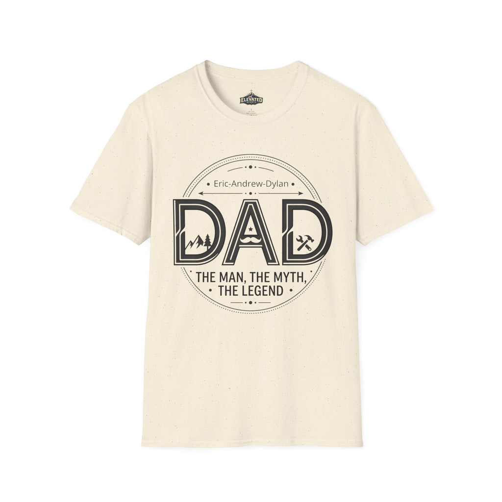 Father's Day Customizable T-Shirt — Add Kids' Names