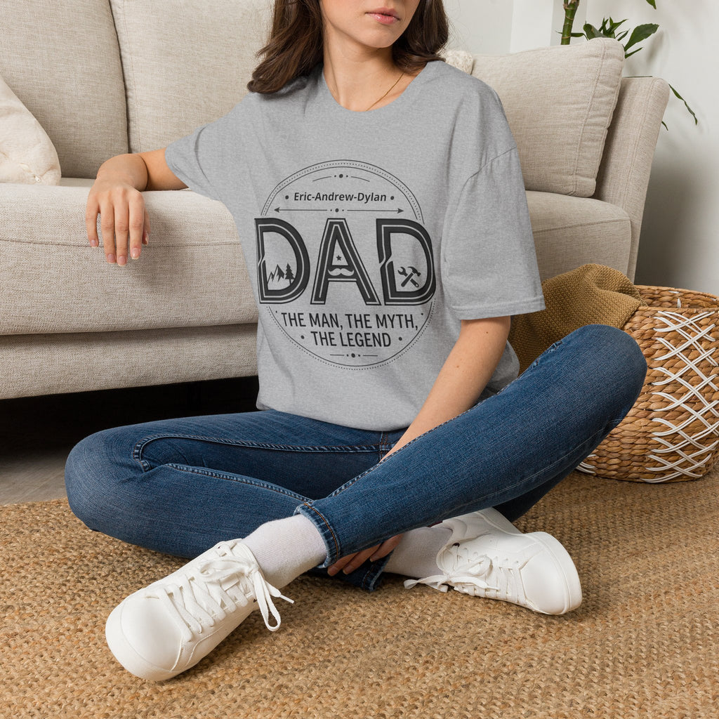 Father's Day Customizable T-Shirt — Add Kids' Names
