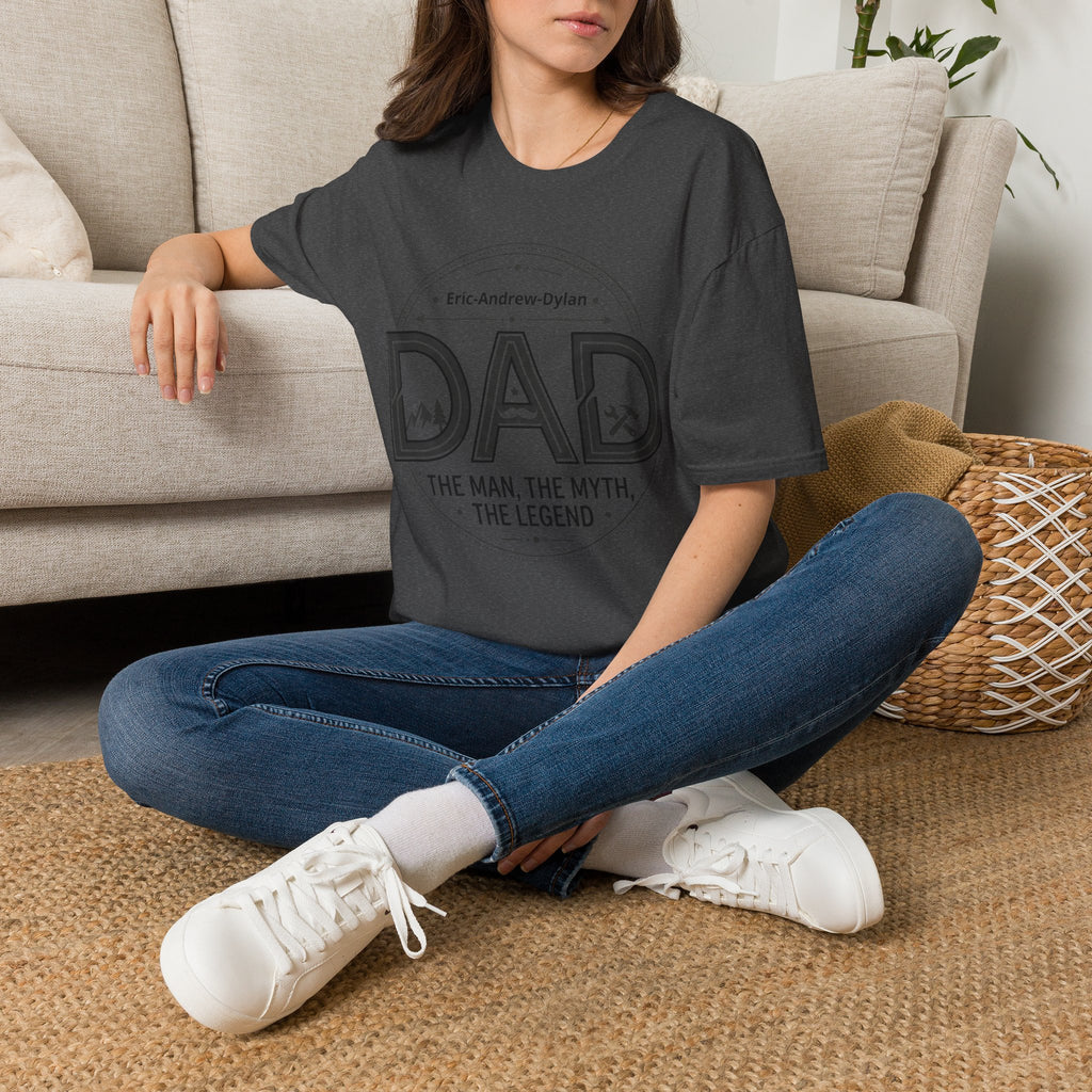 Father's Day Customizable T-Shirt — Add Kids' Names